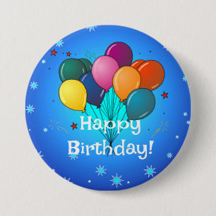 Badge Rond 7,6 Cm Joyeux Anniversaire...c'est le moment de faire la 