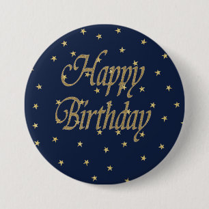 Badge Rond 7,6 Cm Joyeux anniversaire de la Marine