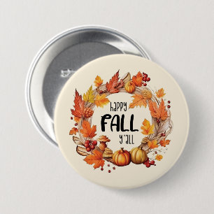 Badge Rond 7,6 Cm Joyeux automne Y'all