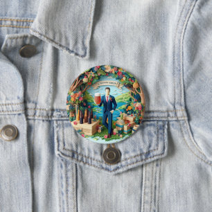 Badge Rond 7,6 Cm Joyeux enterrement de vie de garçon