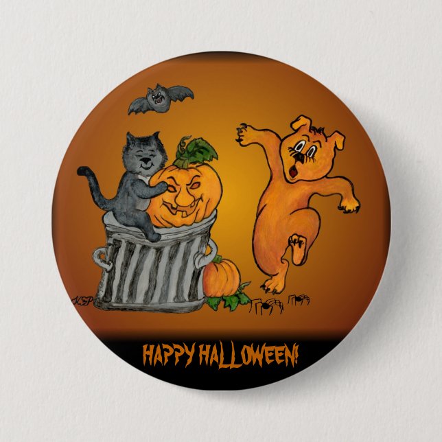 Badge Rond 7,6 Cm Joyeux Halloween ! 5 (Devant)
