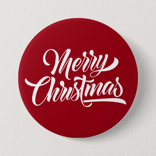 Badge Rond 7,6 Cm Joyeux Noël (Devant)