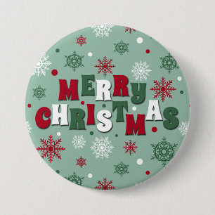 Badge Rond 7,6 Cm Joyeux Noël