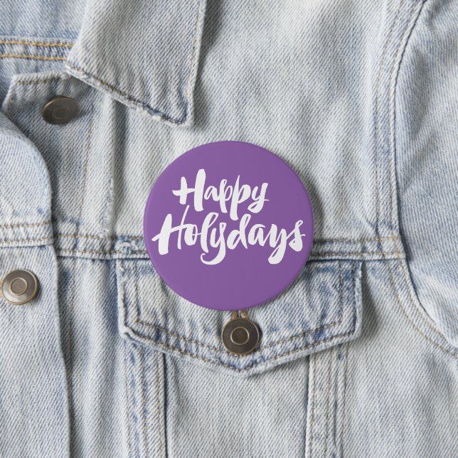 Badge Rond 7,6 Cm Joyeux Noël chrétien moderne (En situation)