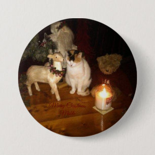 Badge Rond 7,6 Cm Joyeux Noël de Mable pin bouton arrière