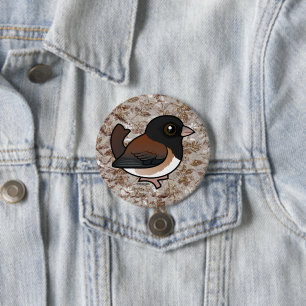 Badge Rond 7,6 Cm Junco aux yeux foncés (Oregon)