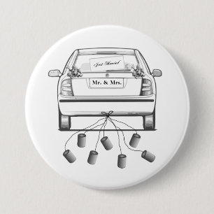 Badge Rond 7,6 Cm Juste marié