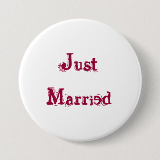 Badge Rond 7,6 Cm Juste marié