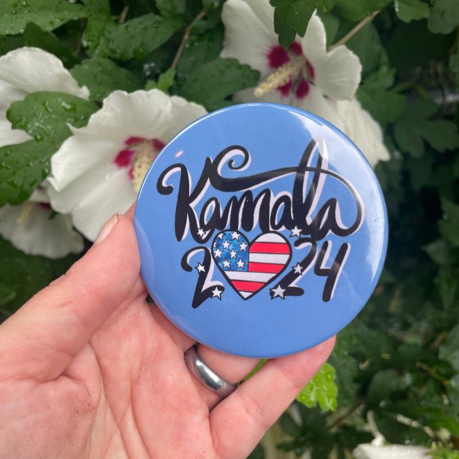 Badge Rond 7,6 Cm Kamala 2024 (Créateur téléchargé)