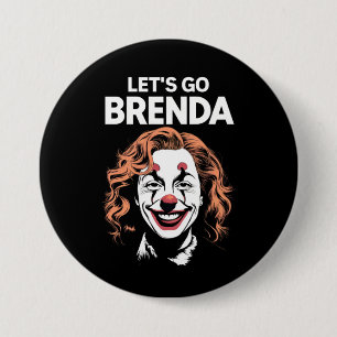 Badge Rond 7,6 Cm Kamala Clown Go Go Brenda