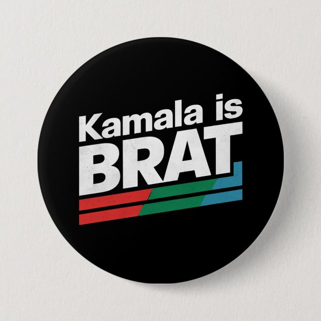 Badge Rond 7,6 Cm Kamala est une peste (Devant)