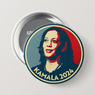 Badge Rond 7,6 Cm Kamala Harris 2024