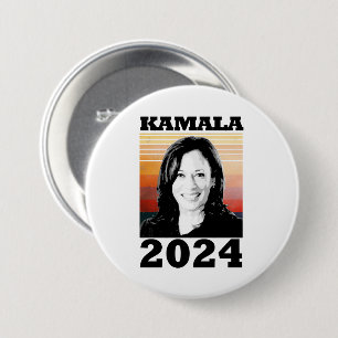 Badge Rond 7,6 Cm Kamala Harris 2024