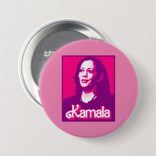 Badge Rond 7,6 Cm Kamala Harris Fan Rose