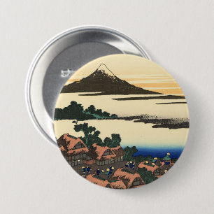 Badge Rond 7,6 Cm Katsushika Hokusai Dawn dans la province de Kai