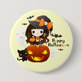 Badge Rond 7,6 Cm Kawaiii Halloween