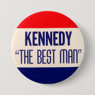 Badge Rond 7,6 Cm Kennedy "le meilleur homme "