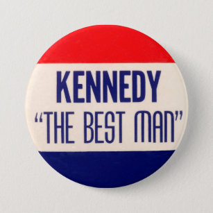 Badge Rond 7,6 Cm Kennedy "le meilleur homme "