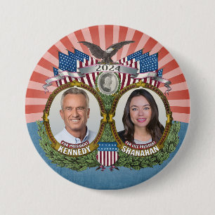 Badge Rond 7,6 Cm Kennedy Shanahan 2024 - Campagne collective