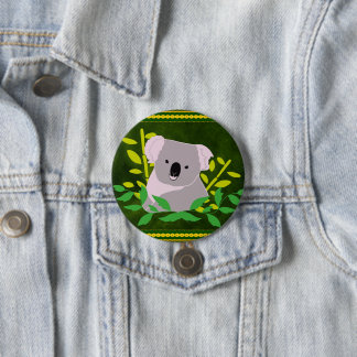Badge Rond 7,6 Cm Koala