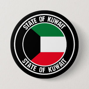 Badge Rond 7,6 Cm Kuwait Round Emblem