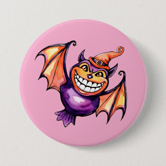 Badge Rond 7,6 Cm La chauve-souris (Devant)