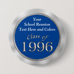 Badge Rond 7,6 Cm La classe de 1996 PERSONNALISENT votre nom