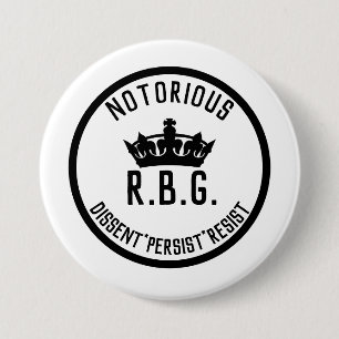 Badge Rond 7,6 Cm La dissidence notoire du RBG résiste