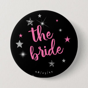 Badge Rond 7,6 Cm La Mariée Disco Enterrement de Vie de Jeune Fille 