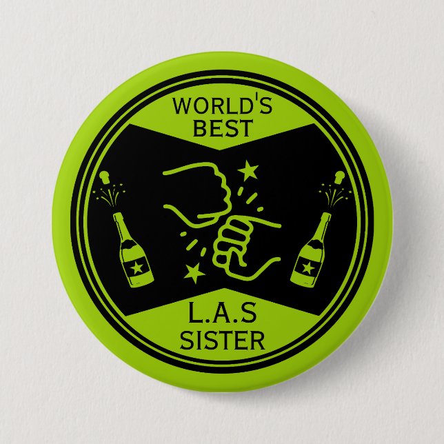 Badge Rond 7,6 Cm La meilleure soeur du monde (Devant)