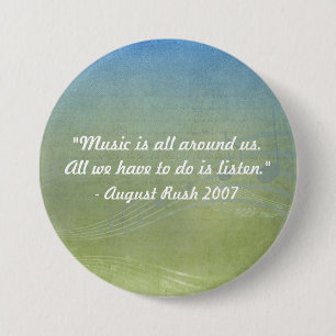 Badge Rond 7,6 Cm La musique est tout autour de nous