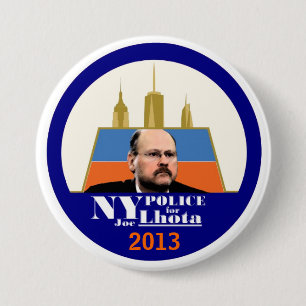 Badge Rond 7,6 Cm La police de NY veut Joe Lhota pour le maire 2013