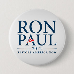 Badge Rond 7,6 Cm La restauration Amérique de Ron Paul se boutonnen