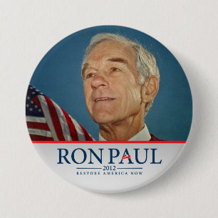 Badge Rond 7,6 Cm La restauration Amérique de Ron Paul se boutonnen