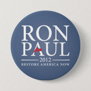 Badge Rond 7,6 Cm La restauration Amérique de Ron Paul se boutonnen