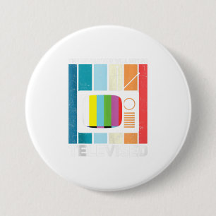 Badge Rond 7,6 Cm La Révolution Ne Sera Pas Télévisée Black L