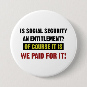 Badge Rond 7,6 Cm La sécurité sociale est un droit, nous l'avons pay