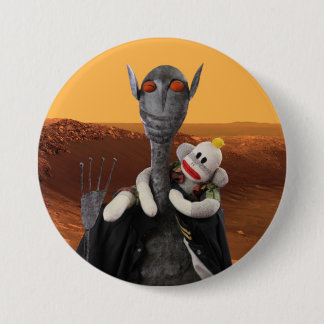 Badge Rond 7,6 Cm La vie sur Mars