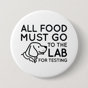 Badge Rond 7,6 Cm Laboratoire de tests