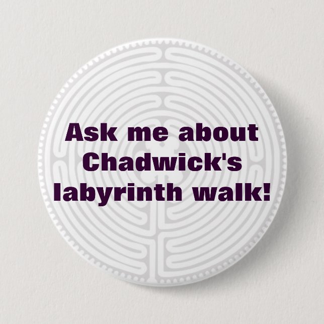 Badge Rond 7,6 Cm labyrinthe (Devant)
