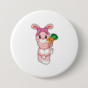 Badge Rond 7,6 Cm Lapin en jouet