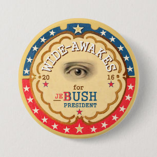 Badge Rond 7,6 Cm Large-Se réveille pour Jeb Bush 2016