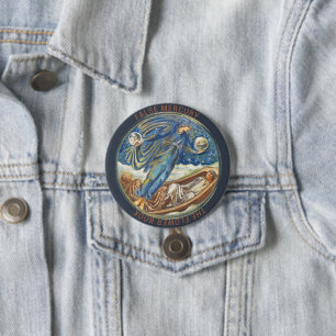 Badge Rond 7,6 Cm L'art Classique Remasterisé Mercury Vintage