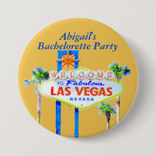 Badge Rond 7,6 Cm Las Vegas personnalisé Bachelorette