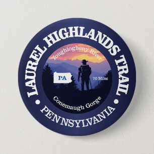Badge Rond 7,6 Cm Laurel Highlands Trail (rd2)