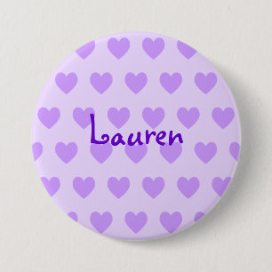 Badge Rond 7,6 Cm Lauren en violet