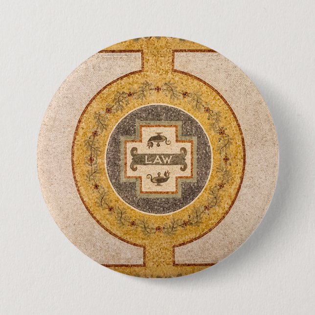 Badge Rond 7,6 Cm Law in the Library du Congrès (Devant)