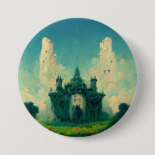 Badge Rond 7,6 Cm Le Château Abandonné Imaginaire Sci-Fi