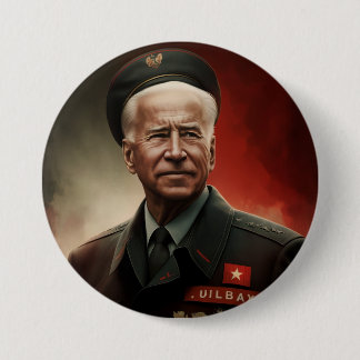 Badge Rond 7,6 Cm Le dictateur Joe Biden