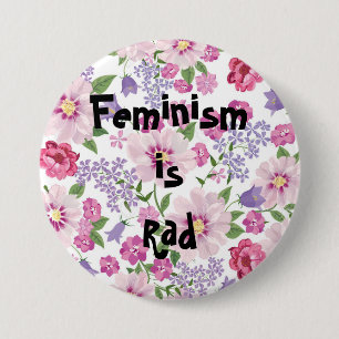 Badge Rond 7,6 Cm Le féminisme est bouton de rad